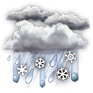 Pluie et neige m�l�s